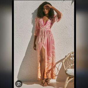 Maaji Vibrant Pink and Orange Dress